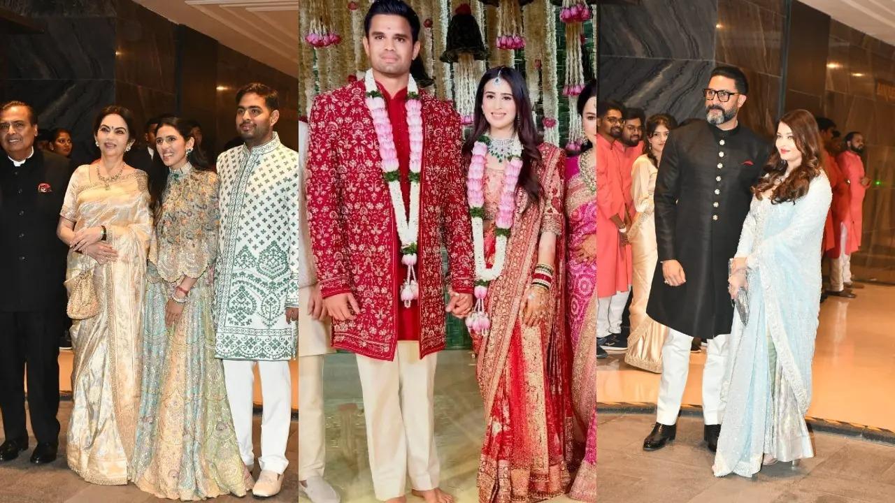 Sachin Tendulkar's son, Arjun Tendulkar, is all set to tie the knot with his longtime partner, Saaniya Chandhok, in an intimate yet star-studded ceremony on Thursday, March 5. As the wedding ceremony is underway, legends from Indian cricket, politics and the film fraternity have begun arriving to bless the couple. Here's looking at who marked their presence at the high-profile wedding. See all pics here